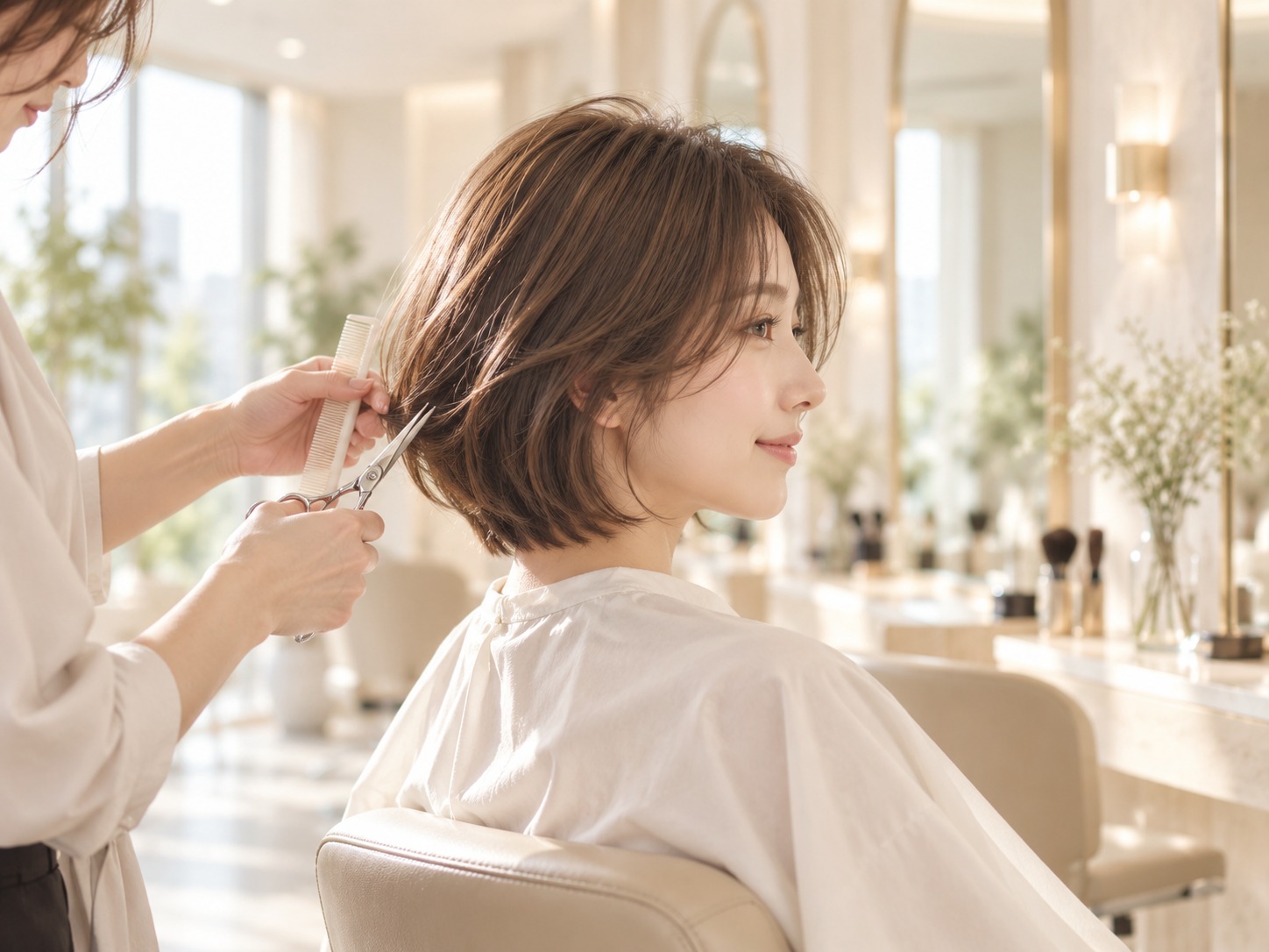 ヘアスタイルのサンプル