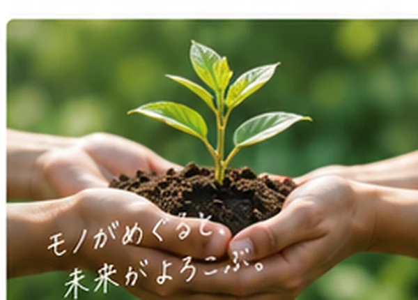 手のひらの苗木